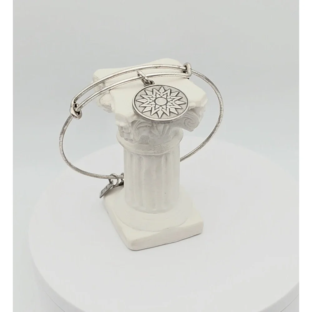 ALEX & ANI 'New Beginnings' Bracelet Charm Bangle Rafaelian Silver‎ Made In USA